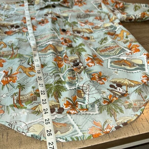 Disney Made in 🇺🇸 Aloha 🏝️ Polynesian 🌺 Resort Shirt Button Down Pocket! - Picture 13 of 17